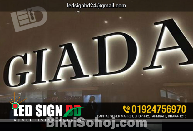 SS Acrylic Letter with RGB 3D LED Signage